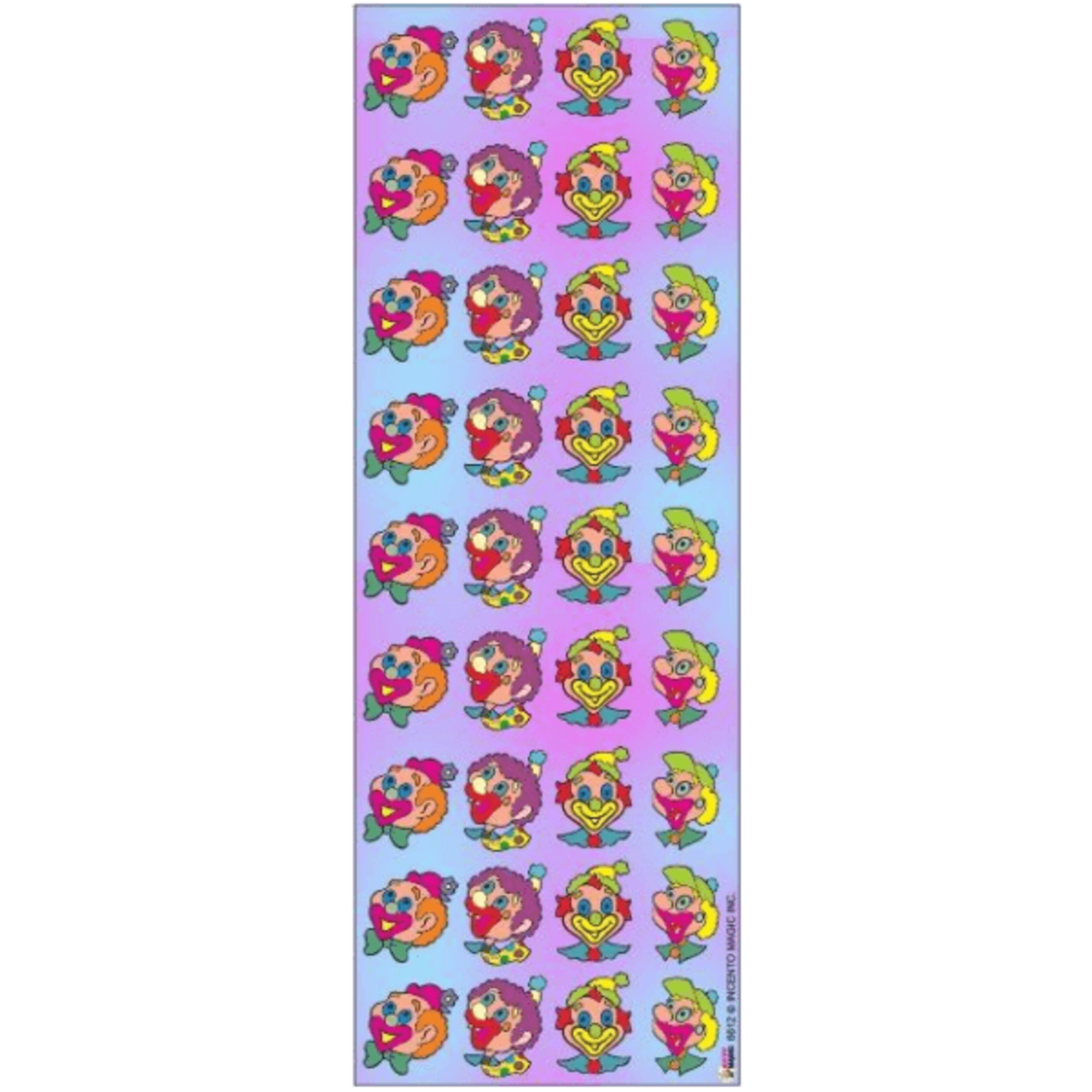 Purim Clown Die-Cut Stickers – Festive Holiday Stickers for Kids, Crafts & Classrooms